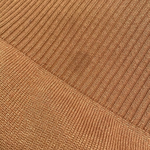 Caramel open front cardigan sweater - Picture 3 of 3